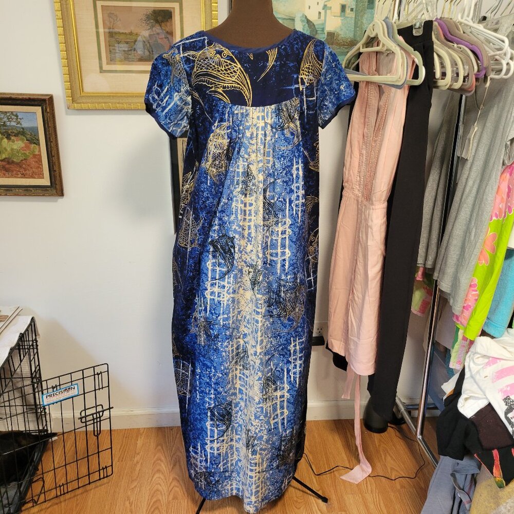 Vintage hawaiian 70's Tropicana Original Mumu Size XS